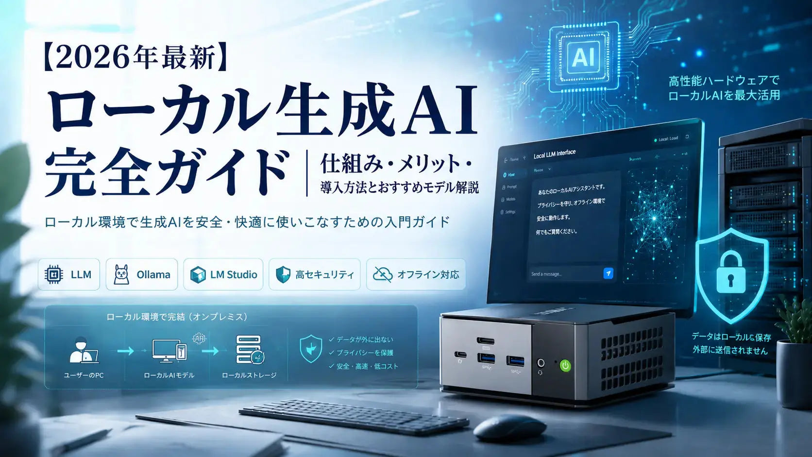 ローカル生成AIとは？仕組み・メリット・導入方法を2026年版で解説 