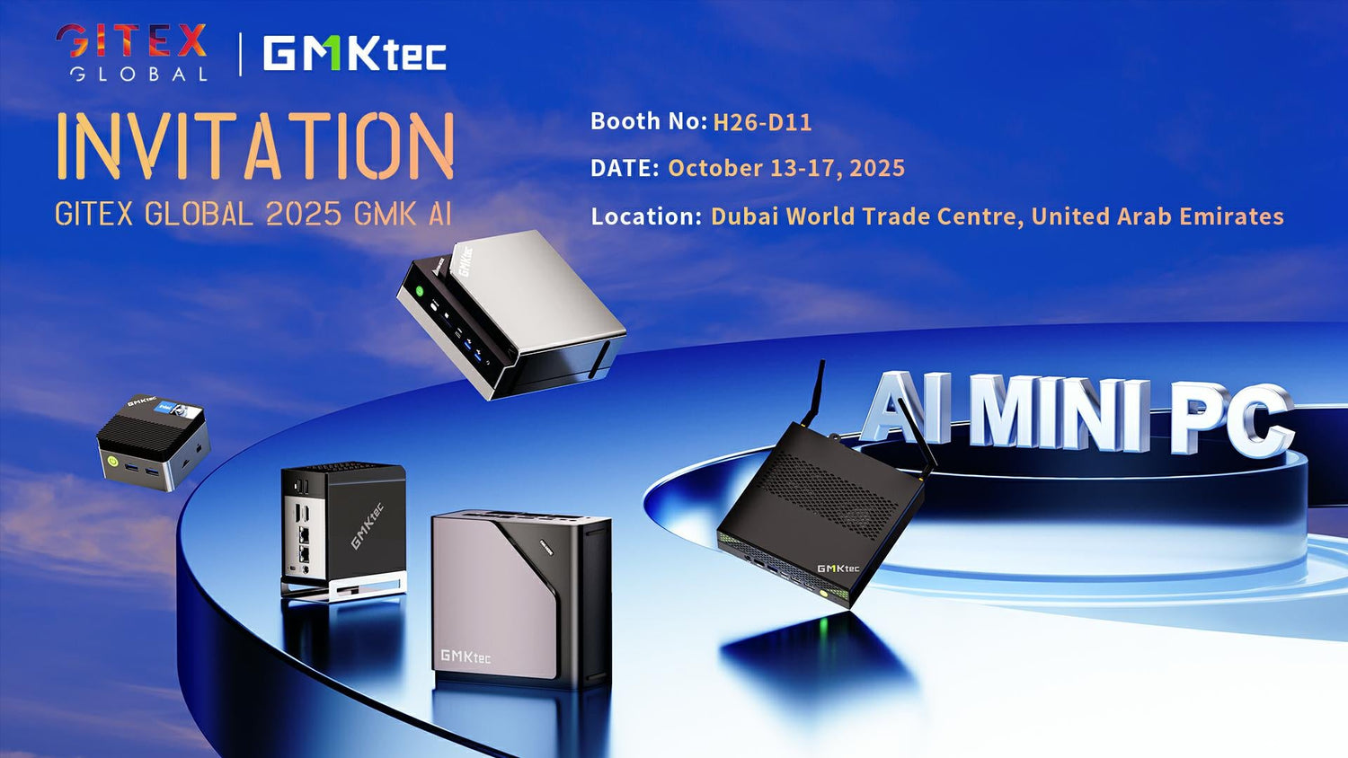 GMKtec、GITEX GLOBAL 2025にてEVOシリーズを展示 デスクトップAIスーパーコンピューティングパワーを披露
