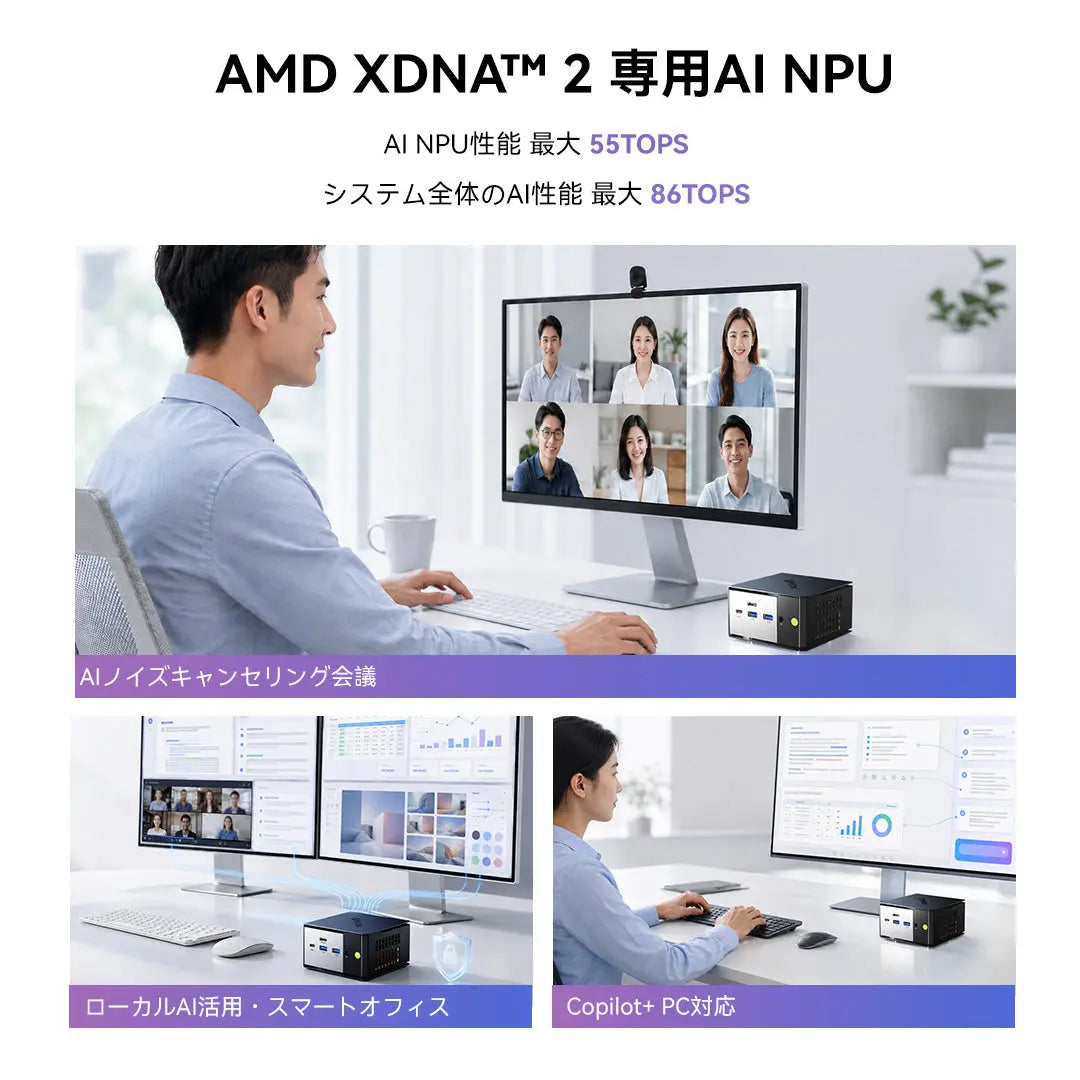 GMKtec EVO-X1 Pro AMD Ryzen™ AI 9 HX 470 ミニPC