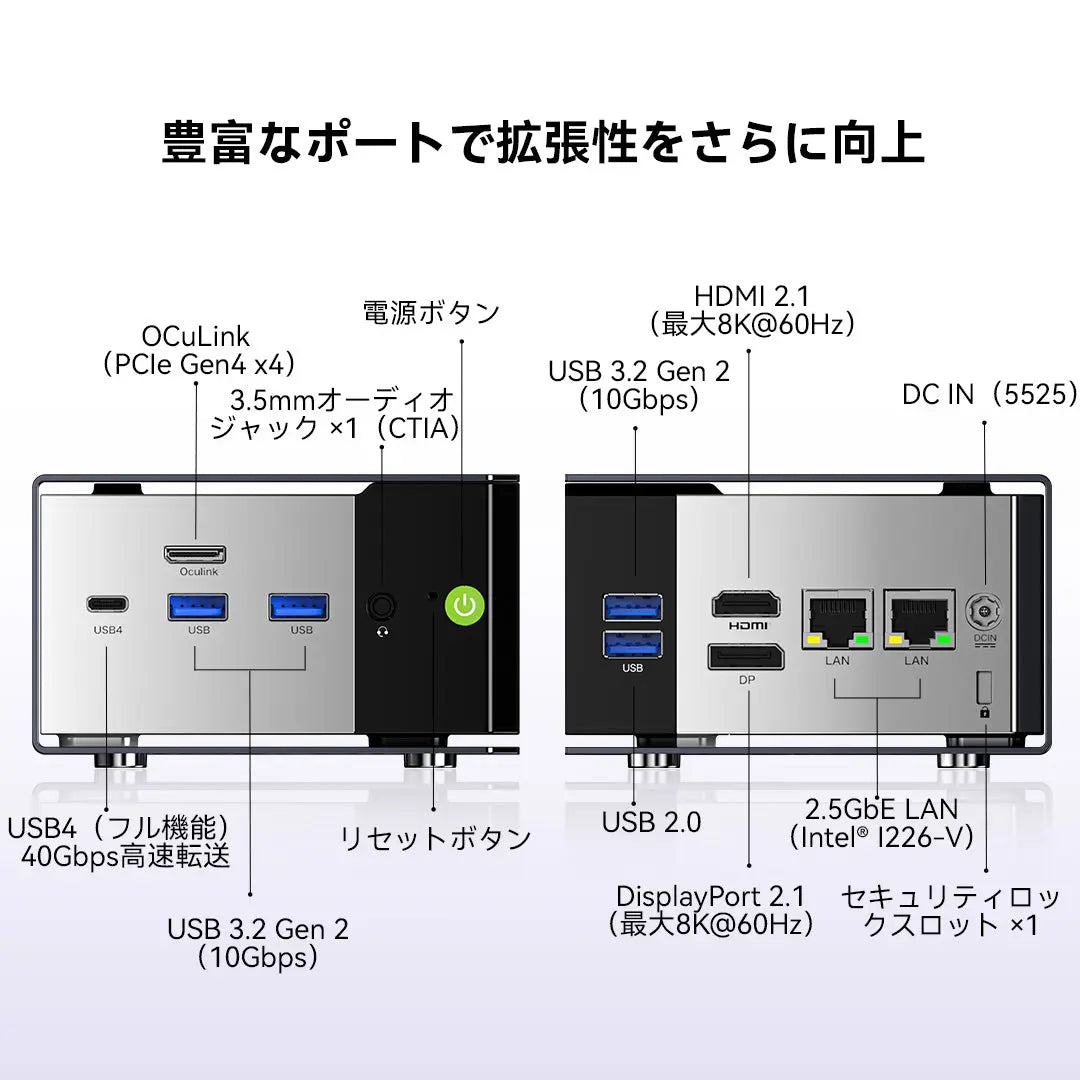 GMKtec EVO-X1 Pro AMD Ryzen™ AI 9 HX 470 ミニPC