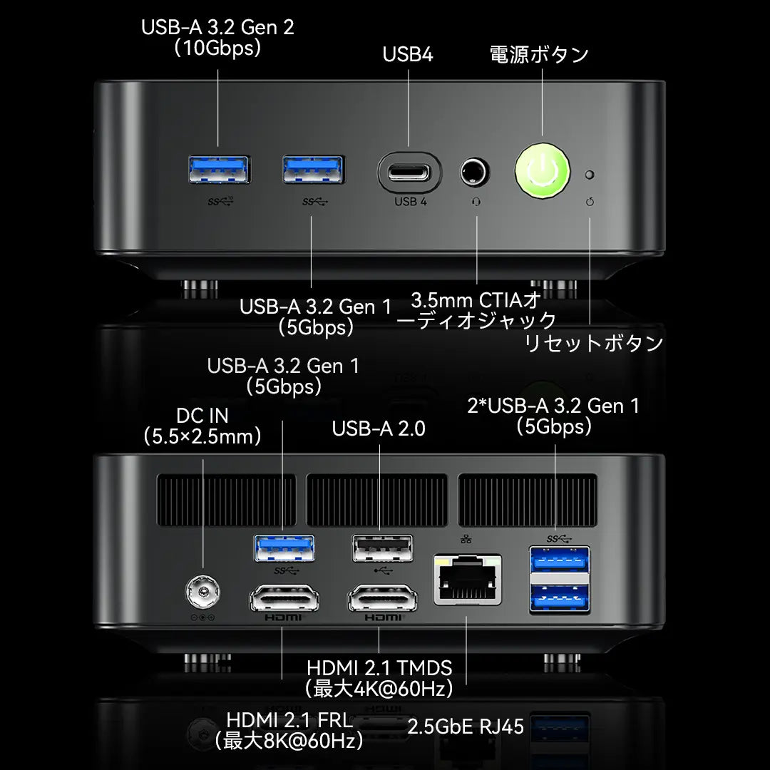 GMKtec NucBox K17 PLUS Intel Core Ultra 7 258V ミニPC