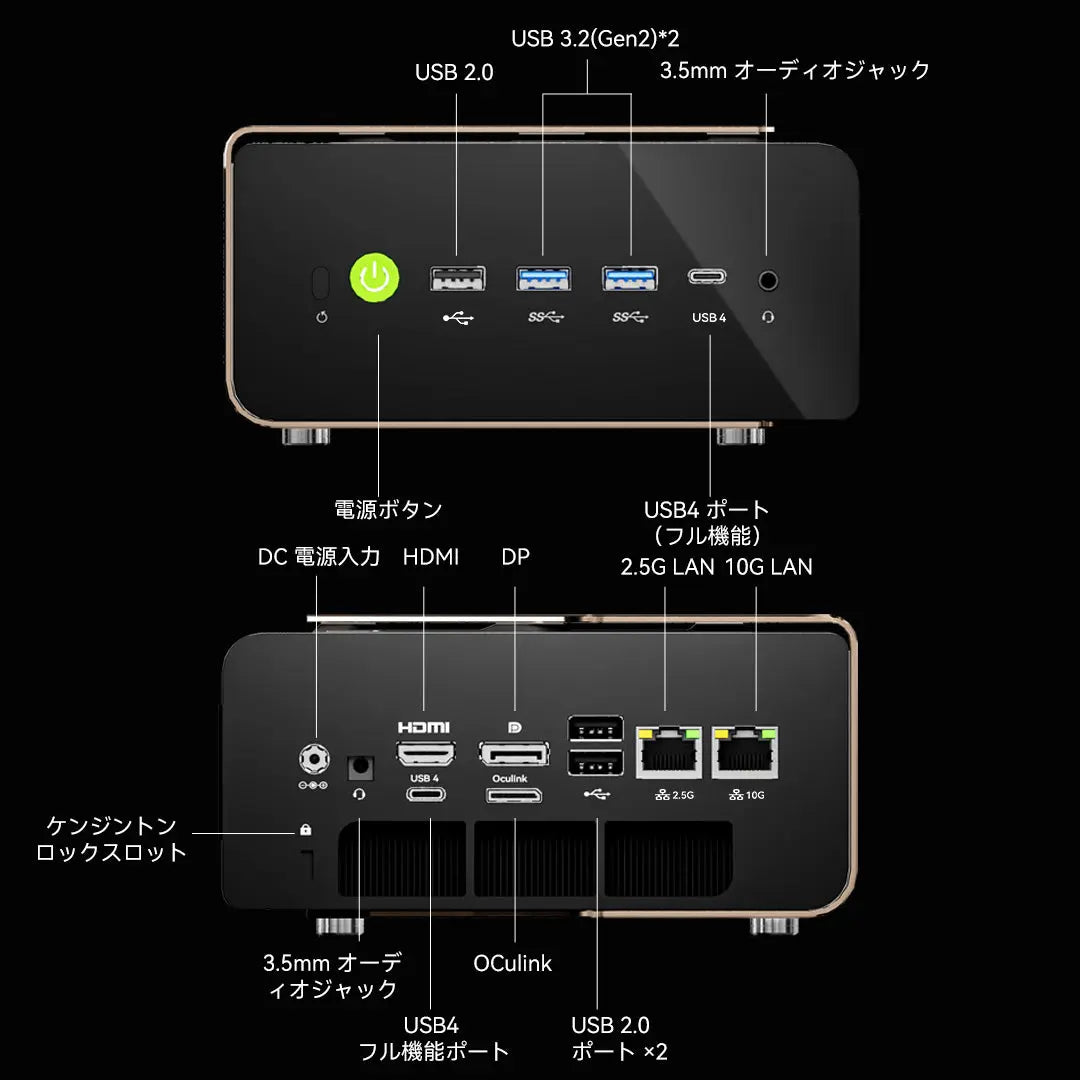 GMKtec EVO-T2 Intel Core Ultra X7 358H / X9 388H AI ミニPC GMKtec