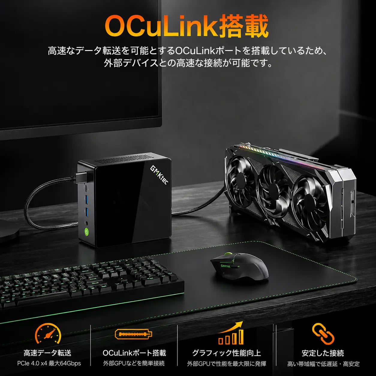 GMKtec K8 Plus AMD Ryzen™ 7 8845HS ミニPC