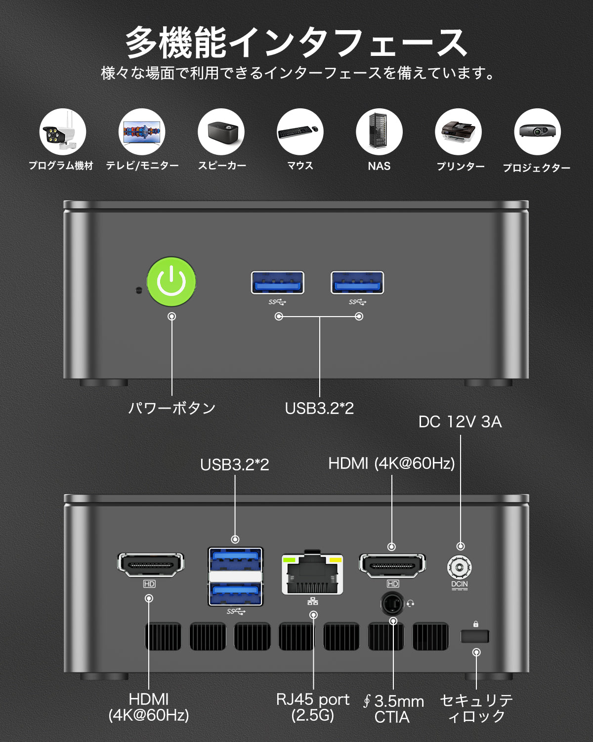 GMKtec G3 Plus Intel® Twin Lake N150 ミニPC