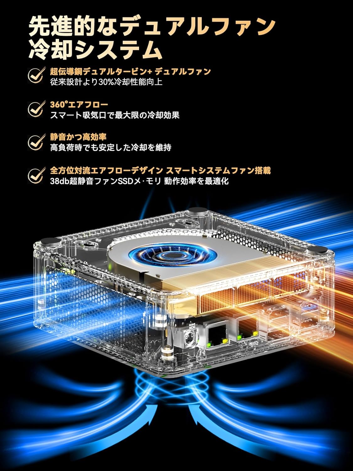 GMKtec M6 Ultra AMD Ryzen™ 5 7640HS ミニPC