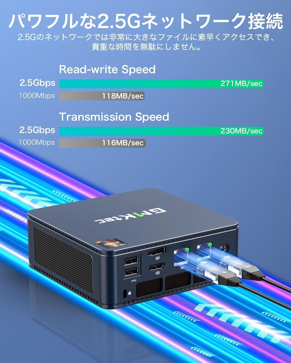 GMKtec M5 Plus AMD Ryzen™ 7 5825U ミニPC