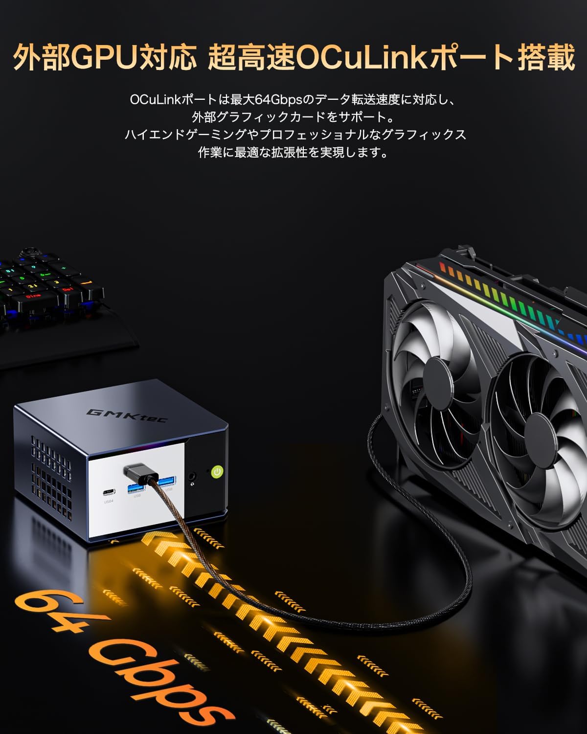 GMKtec EVO-X1 AMD Ryzen™ AI 9 HX 370 ミニPC